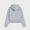 loose hoodie IN cotton fleece - GREY MELANGE/NAVY -  - 2 | CELINE