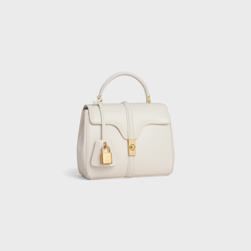 SAC 16 MINI MODÈLE veau satiné - BLANC COTON - AUTRES LIGNES - 1 | CELINE