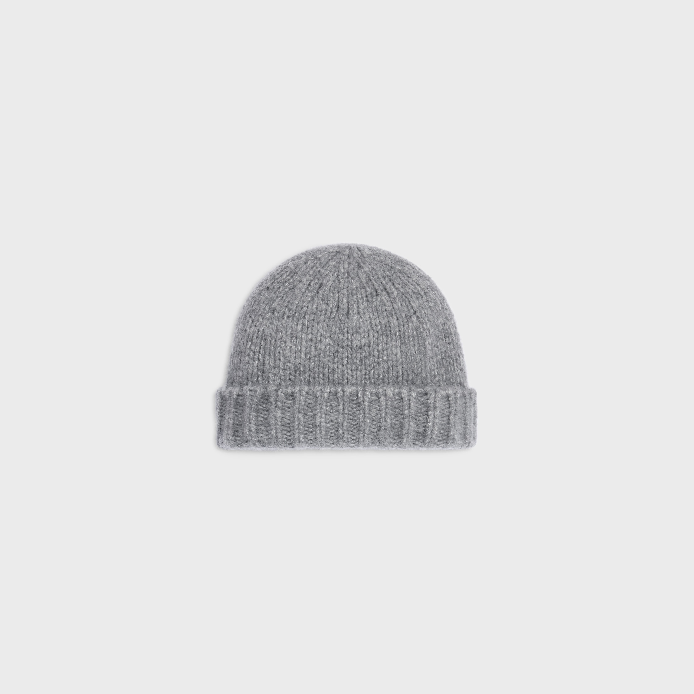 triomphe beanie IN cashmere and silk - LIGHT GREY | CELINE