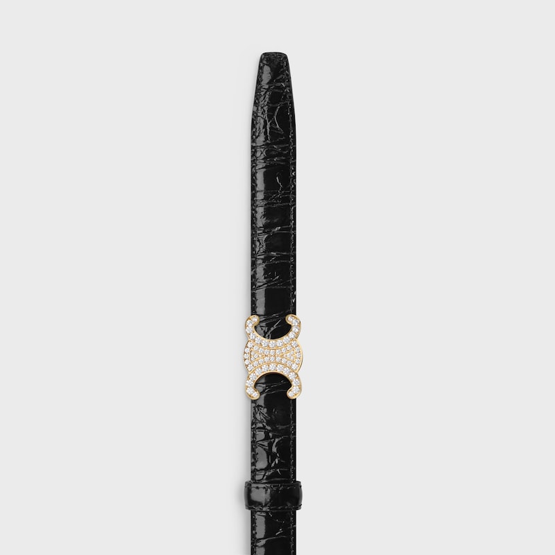 Wendbarer Riemen 18 mm AUS TAURILLONLEDER UND KALBSLEDER MIT KROKO-PRÄGUNG -  -  - 1 | CELINE