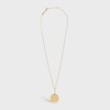 Medaille Celine Small Necklace in Yellow Gold and Diamonds - Yellow Gold and White - NECKLACES - 1 | CELINE