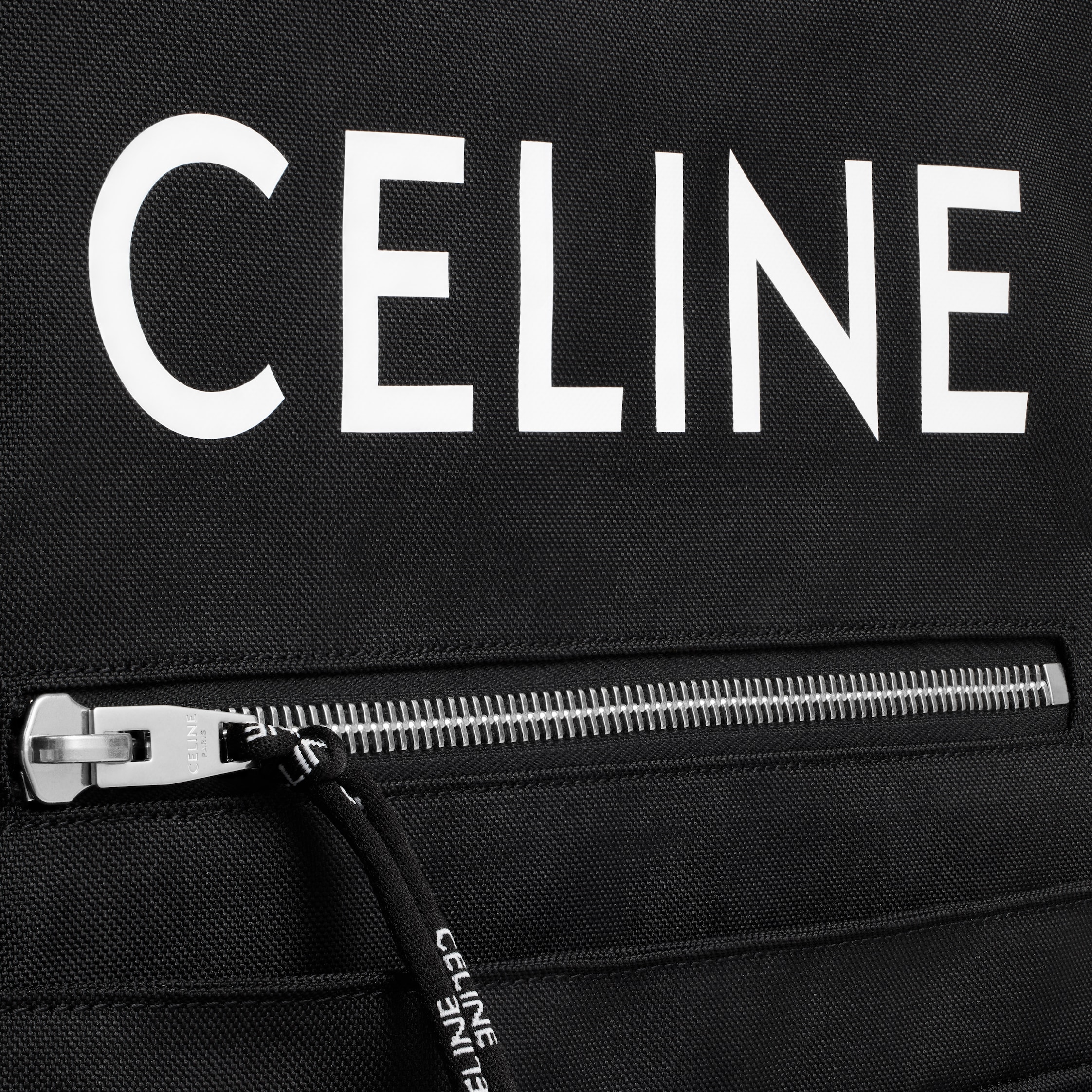 トートバッグ / CELINEプリント入りナイロン - ブラック | CELINE
