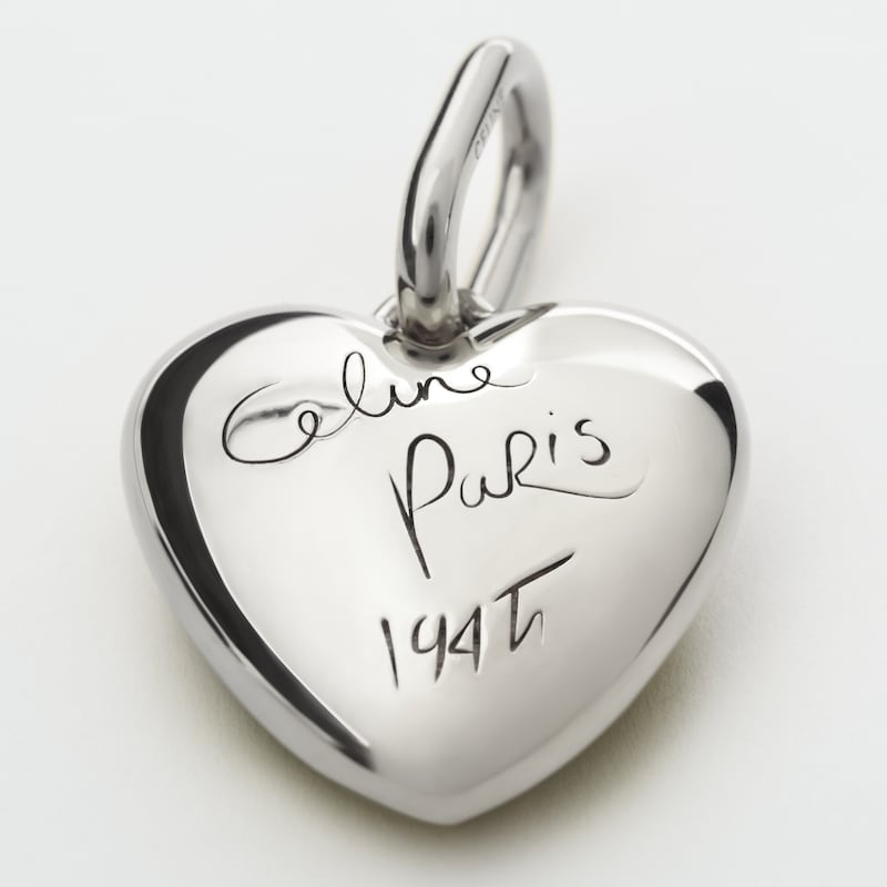 CHARMS HEART CELINE 1945 IN ALUMINIUM - SILVER - CELINE CHARMS - 1 | CELINE