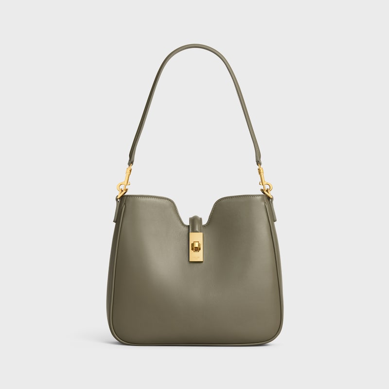SMALL CAMILLE 16 SOFT BAG IN SMOOTH CALFSKIN - GOLDEN KHAKI - MORE LINES - 1 | CELINE