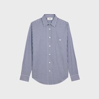 루즈 셔츠 - 스트라이프 코튼 - BLUE DENIM/WHIITE -  - 1 | CELINE
