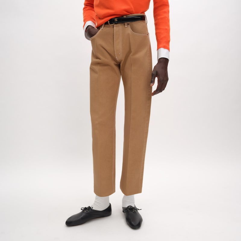 BOYFRIEND 001牛仔褲 - 淺拿鐵色石洗 -  - 1 | CELINE