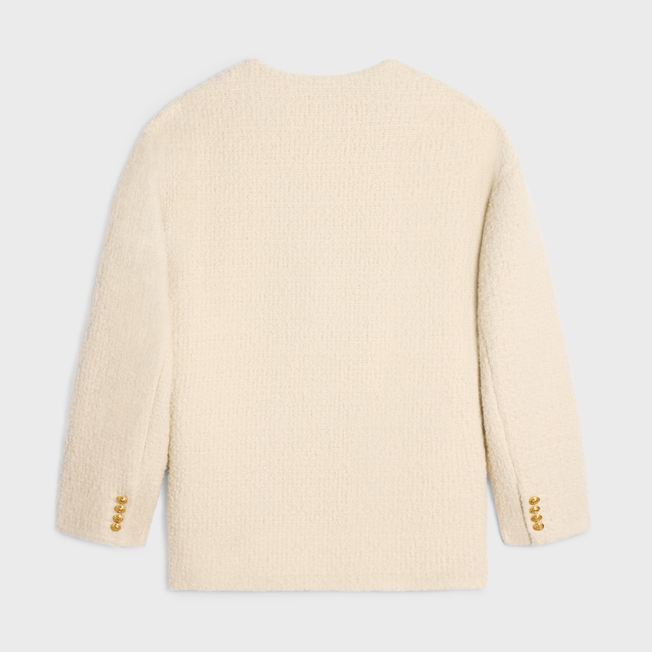 【日本入手困難】OVERSIZED JACKET IN CASHMERE NATTE OVERSIZED JACKET IN CASHMERE NATTÉ - IVOIRE | CELINE