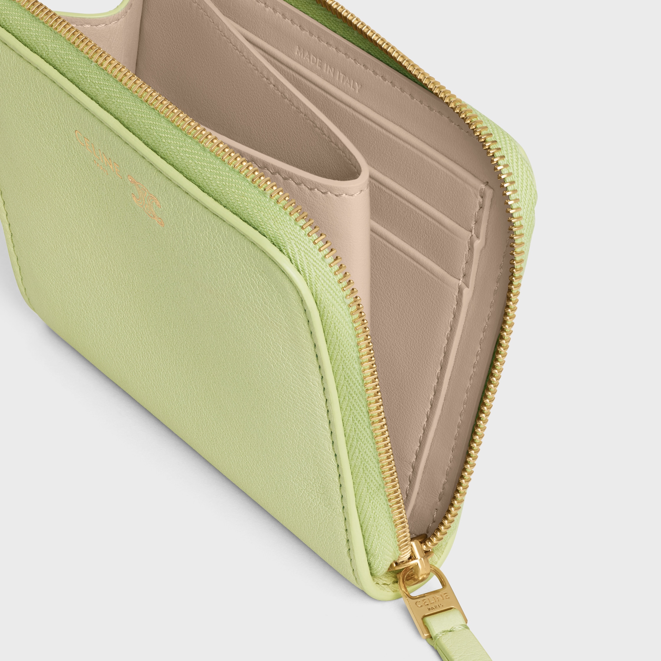 財布 CELINE ZIPPED WALLET CELINE Zipped Wallet Cuir Triomphe Smooth Calfskin(Large/2 Colors
