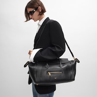 LUGGAGE IN SUPPLE SHINY LAMBSKIN - BLACK - LUGGAGE - 2 | CELINE