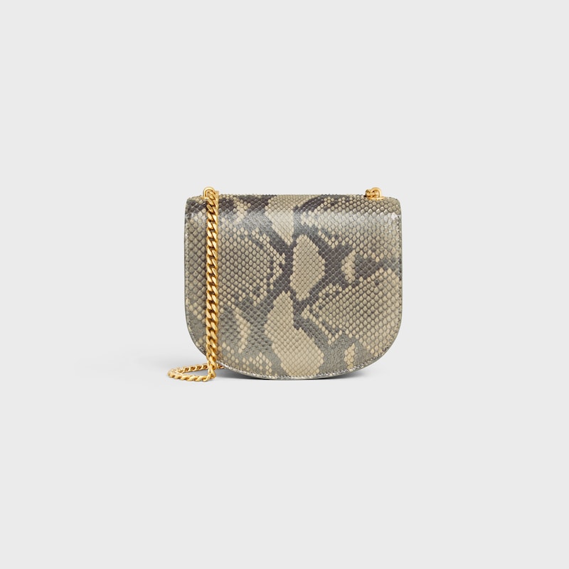 CHAIN BESACE CLEA in pearly python - NATURAL - MORE LINES - 1 | CELINE