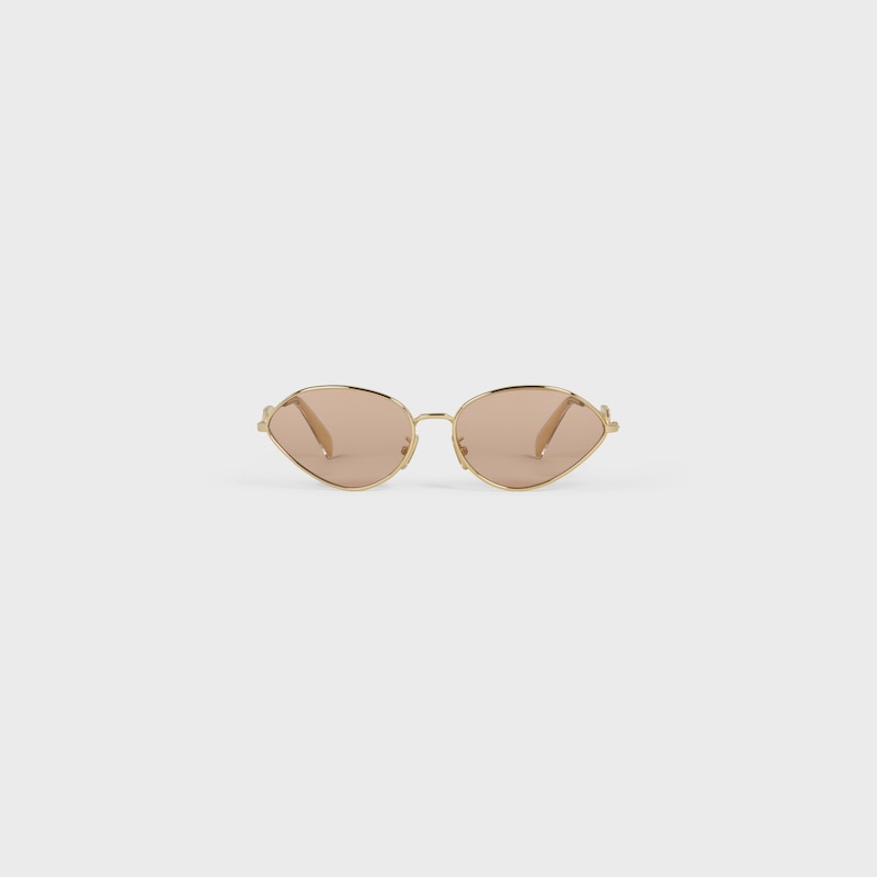 Wire 01 sunglasses in Metal - Ligh Gold / Blush -  - 1 | CELINE