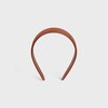 Celine Headband in Calfskin Leather - TAN - HAIR ACCESSORIES - 1 | CELINE