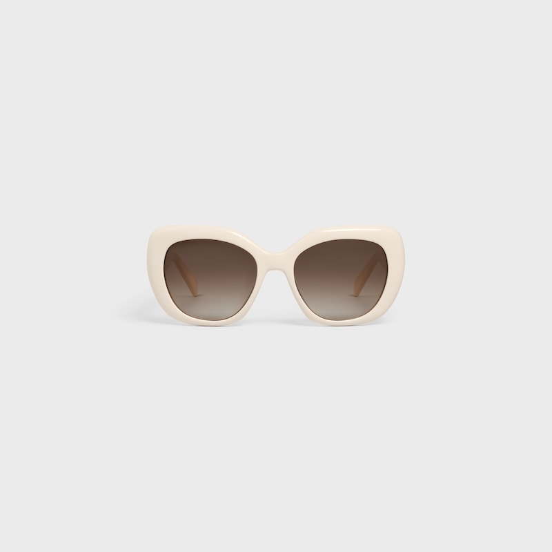 Triomphe 06 Sunglasses in Acetate - IVORY -  - 1 | CELINE