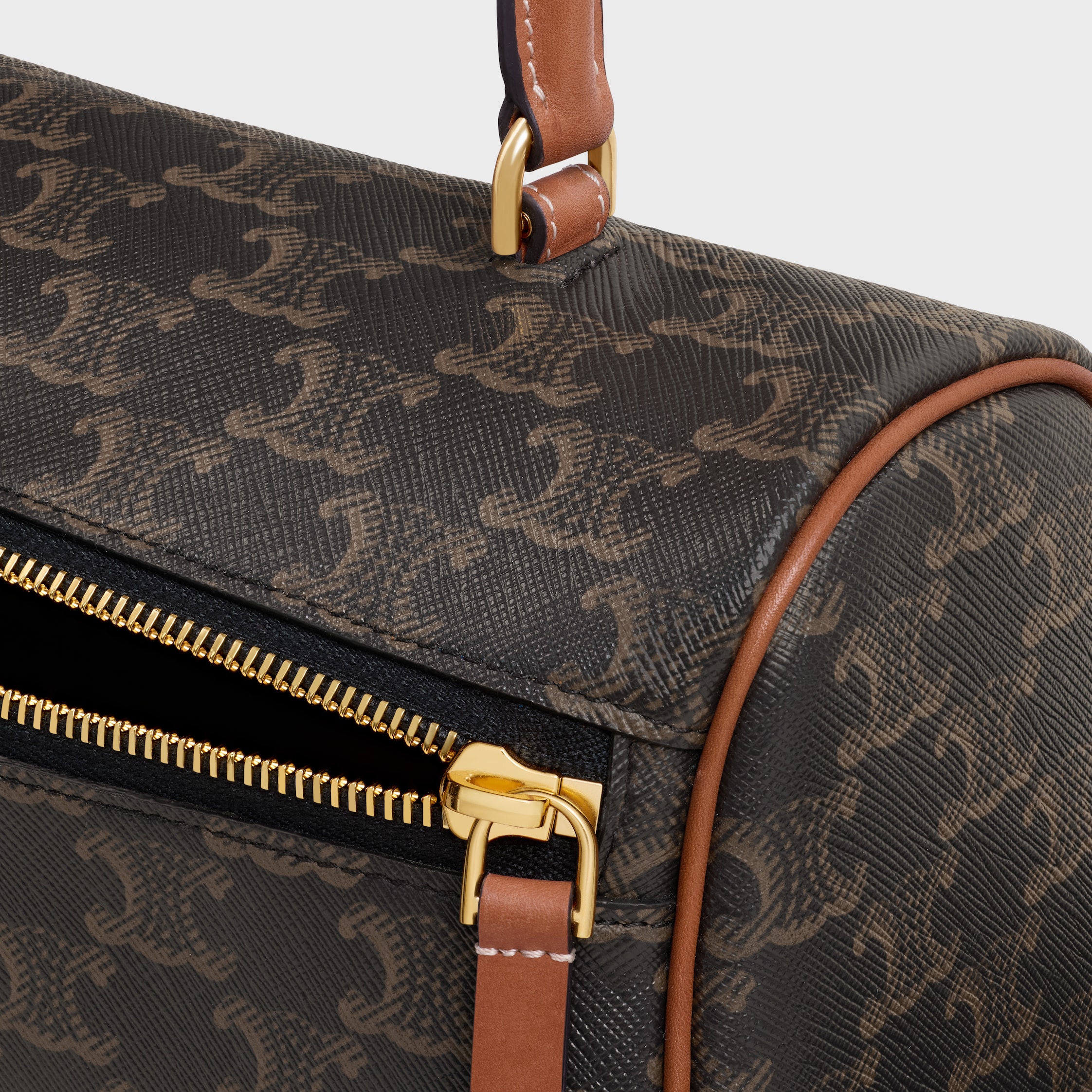 シリンダー バッグ / トリオンフキャンバス & カーフスキン