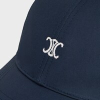casquette baseball triomphe coton - BLEU MARINE/BLANC -  - 1 | CELINE