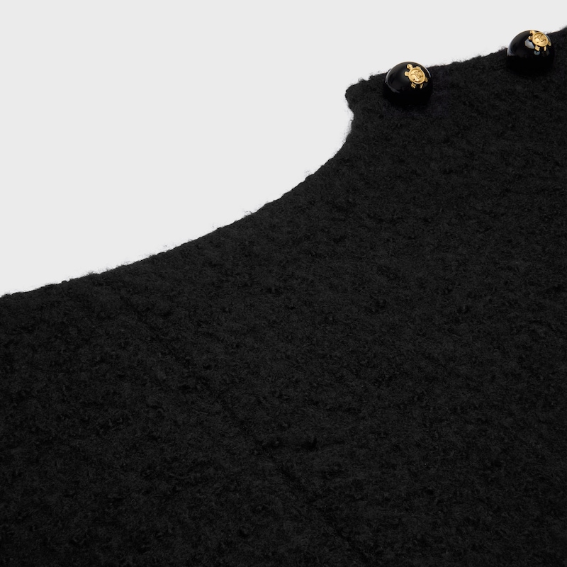 top col bateau natté cachemire laine - Noir -  - 1 | CELINE