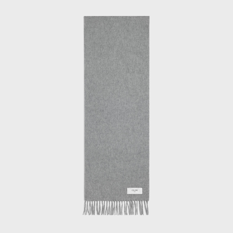 scarf IN cashmere - MEDIUM GREY -  - 1 | CELINE