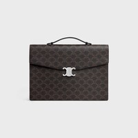 AKTENTASCHE aus Triomphe Canvas und Kalbsleder - SCHWARZ - GIFT FINDER - 1 | CELINE