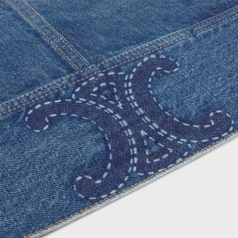 jacket IN rigid denim - DARK UNION WASH -  - 1 | CELINE