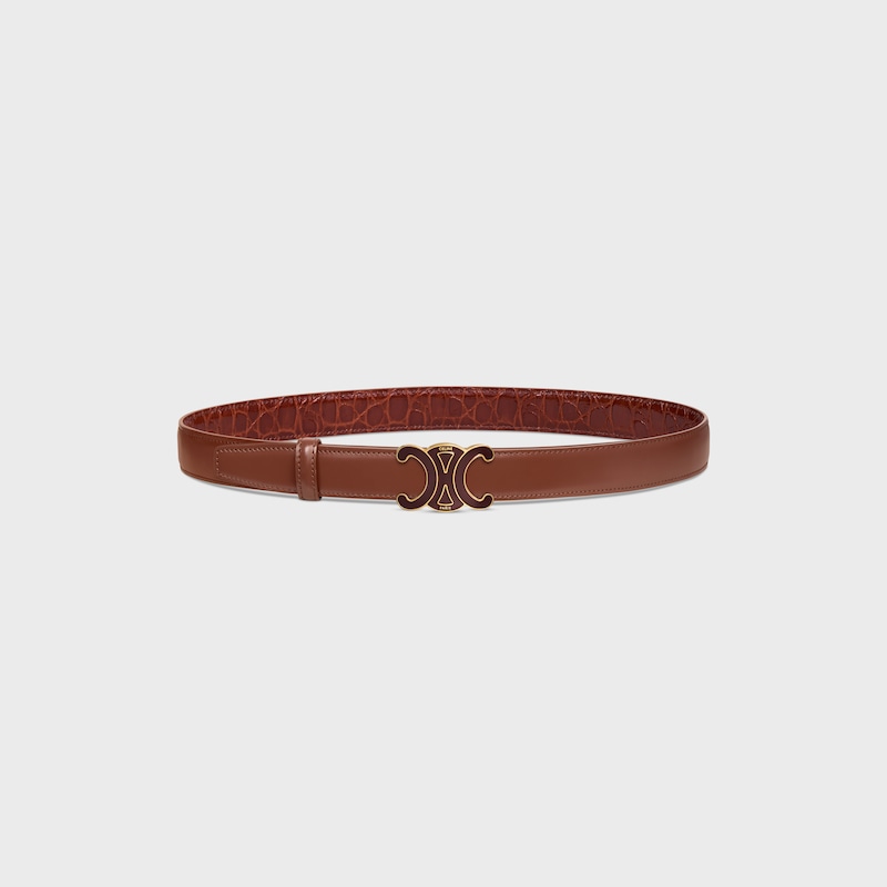 Wendbarer Riemen 25 mm AUS TAURILLONLEDER UND KALBSLEDER MIT KROKO-PR&Auml;GUNG -  -  - 1 | CELINE