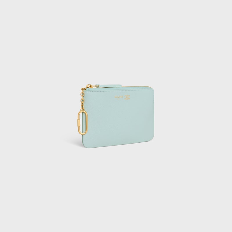TRIOMPHE STAMP零钱包 - 粉蓝色/深象牙白 - 新品 - 1 | CELINE