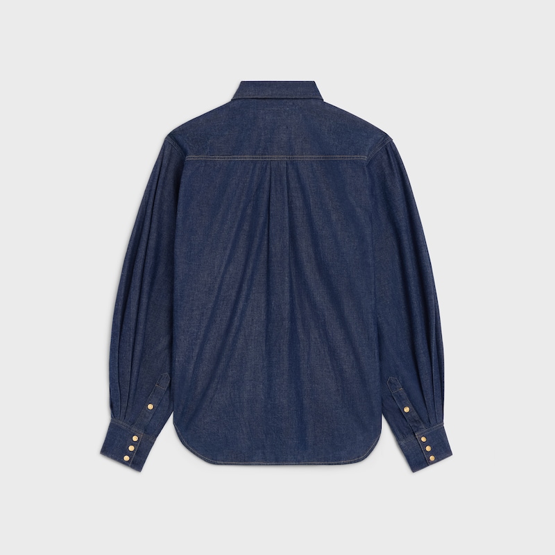 shirt in denim - DARK RINSED -  - 1 | CELINE