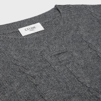 crewneck sweater IN chains cashmere - ANTHRACITE -  - 2 | CELINE