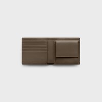 Bi-fold Wallet IN GRAINED CALFSKIN - DARK MOSS - WALLETS - 2 | CELINE