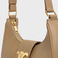 MEDIUM AVA TRIOMPHE BAG IN smooth Calfskin - Smoked Brown - MORE LINES - 1 | CELINE