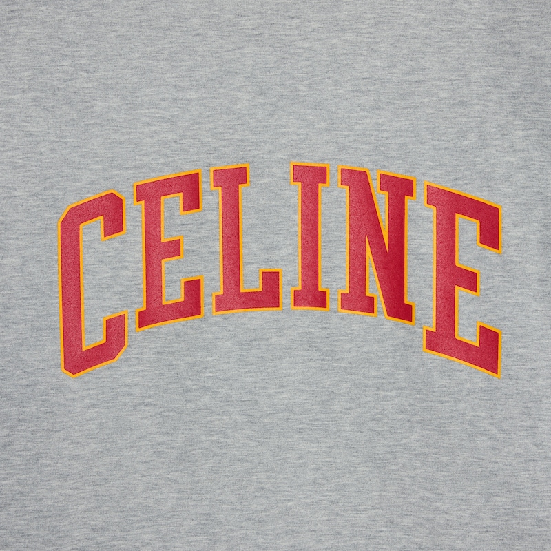 ロングスリーブ Tシャツ / コットンジャージー - グレーメランジェ / オフホワイト / バーガンディ -  - 1 | CELINE