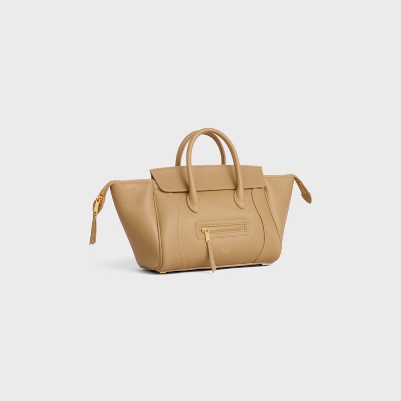 LITTLE LUGGAGE IN GRAINED CALFSKIN - SANDCASTLE - SHOULDER BAGS - 1 | CELINE
