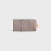 COMPACT WALLET WITH COIN TRIOMPHE IN Shiny calfskin - PEBBLE - GIFT FINDER - 4 | CELINE