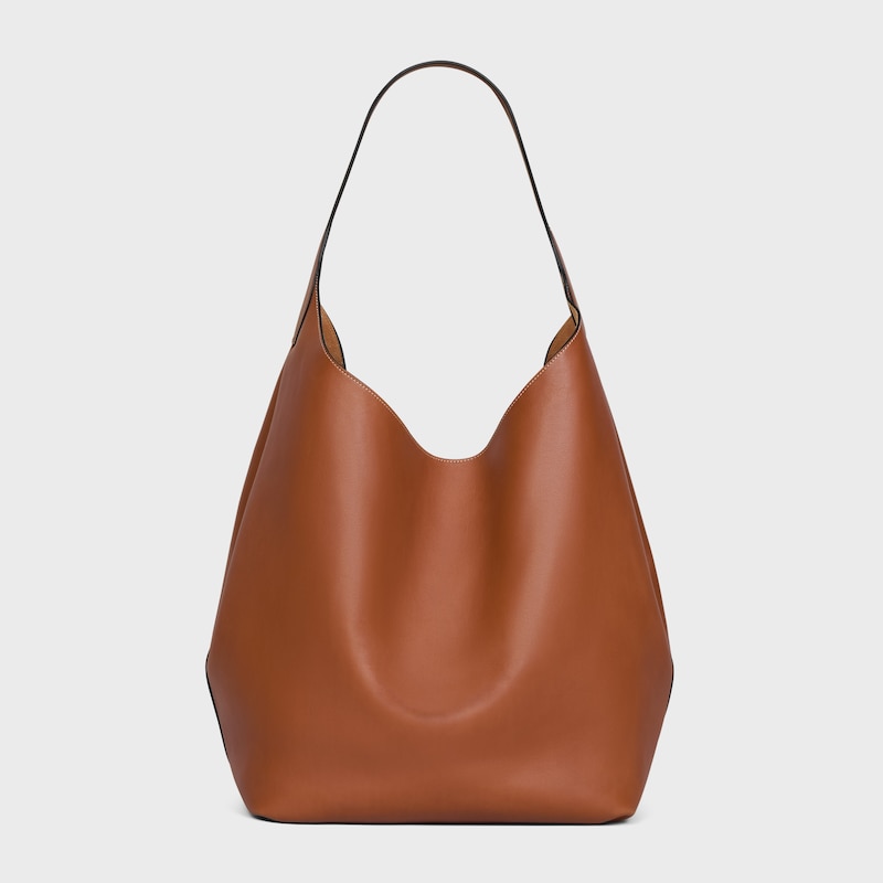 LARGE HOBO IN SUPPLE NATURAL CALFSKIN - TAN - NEW - 1 | CELINE