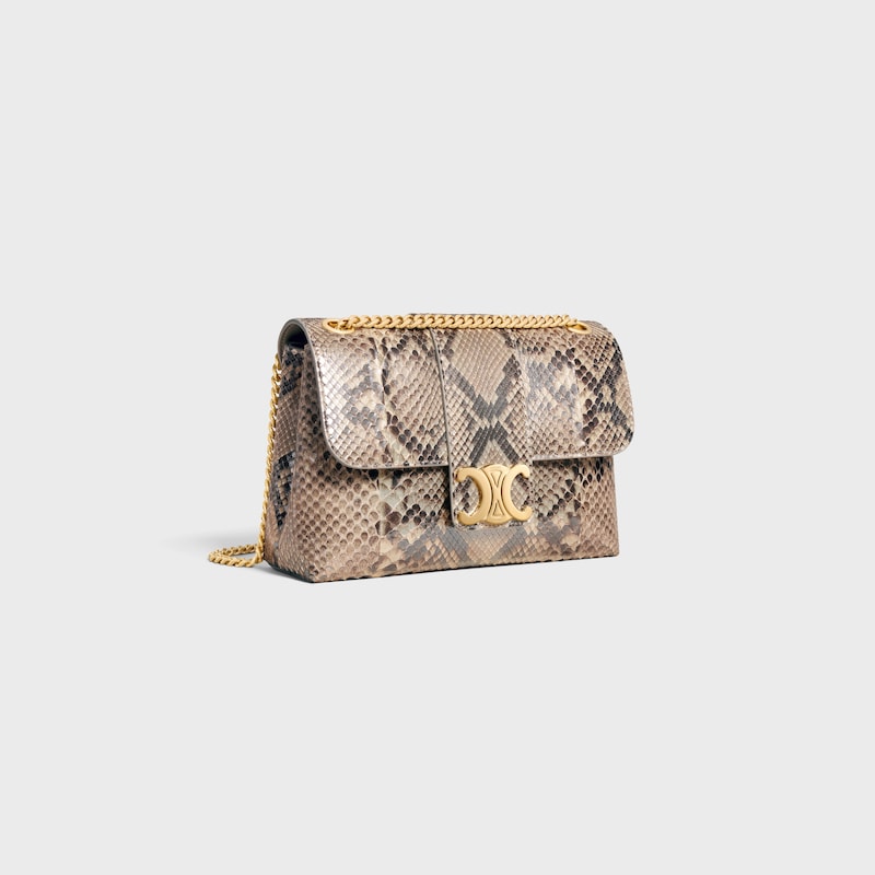 Medium Celine Victoire Bag IN pearly python - NATURAL - MORE LINES - 1 | CELINE