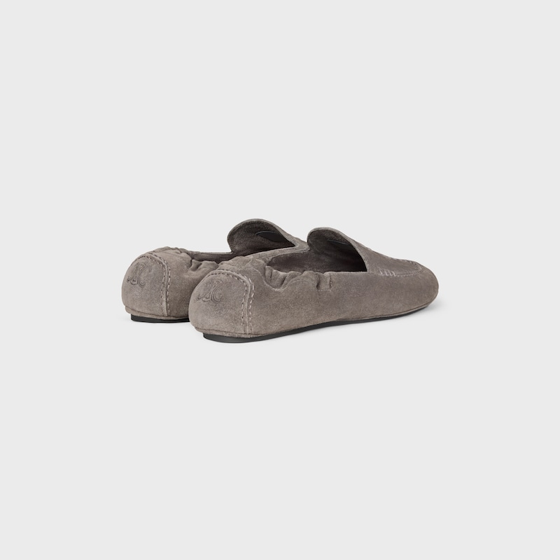 MOCASSIN ADAM EN CUIR DE VEAU VELOURS - Gris -  - 1 | CELINE