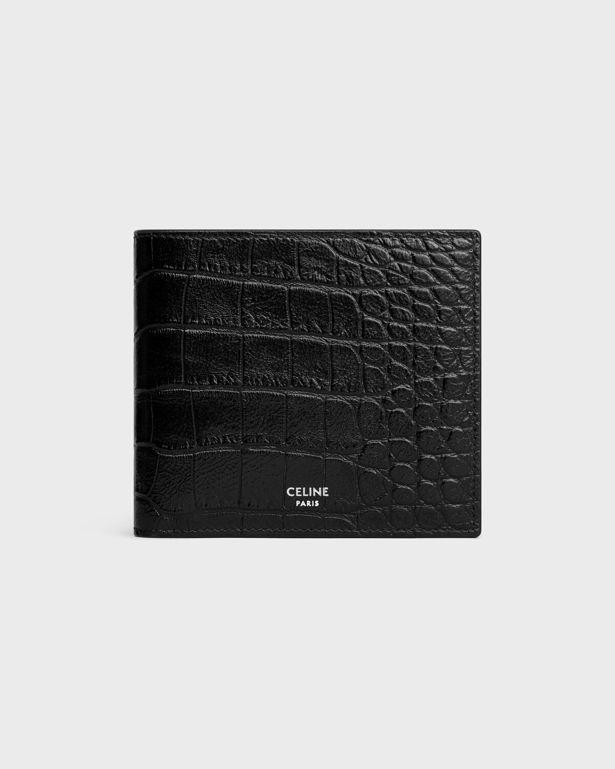 Bi-fold Wallet In Crocodile Embossed Calfskin — 10C873CUX.38SI