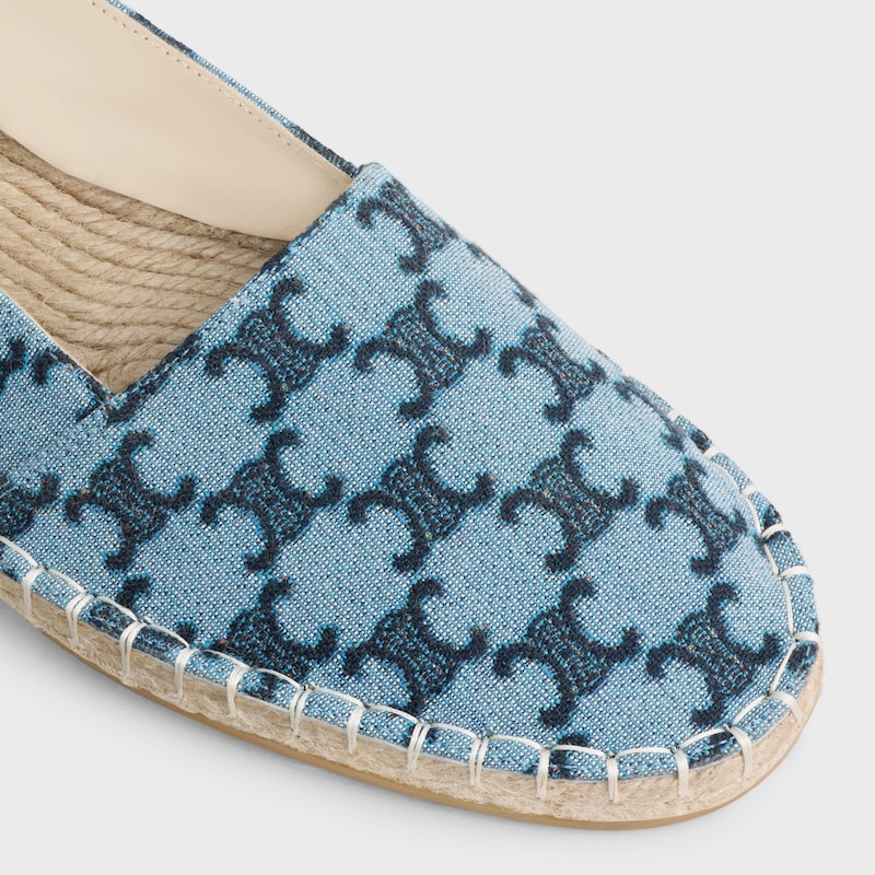 CLASSIC ESPADRILLES IN TRIOMPHE JACQUARD - Blue -  - 1 | CELINE