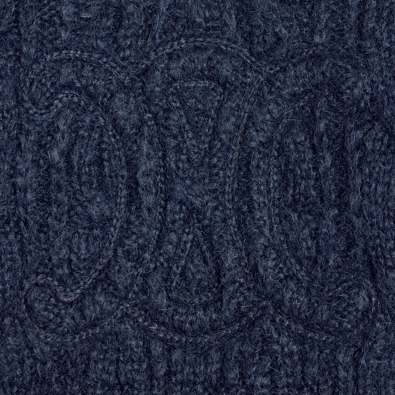 sweater IN aran mohair and wool - NAVY -  - 1 | CELINE