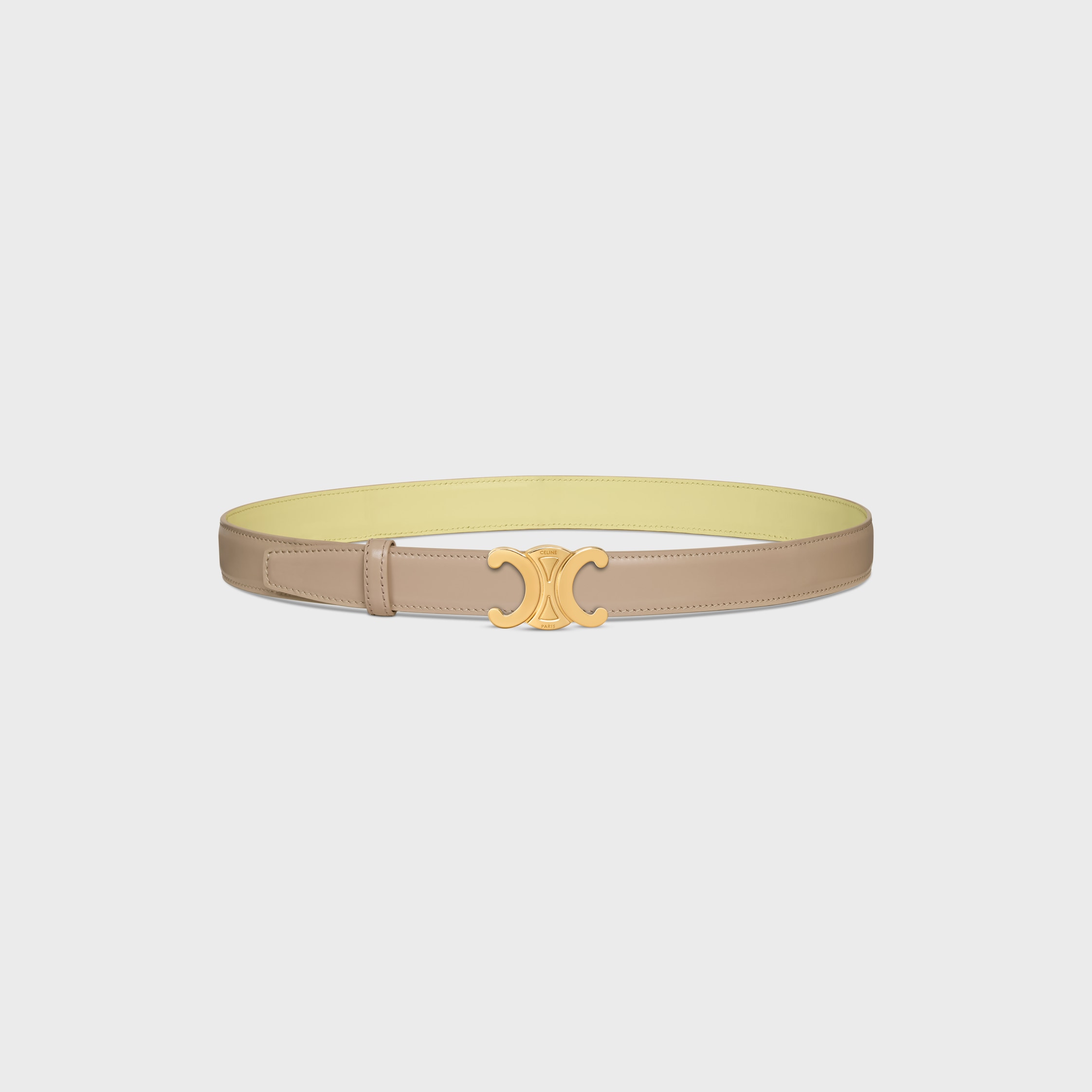 セリーヌ TRIOMPHE BUCKLE & REVERSIBLE STRAP 25MM - SAFARI / CITRUS | CELINE