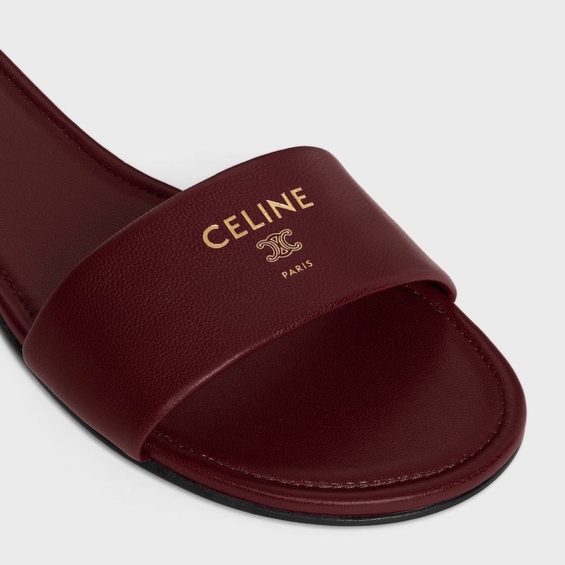 COAST - EASY MULE IN LAMBSKIN - BURGUNDY -  - 1 | CELINE