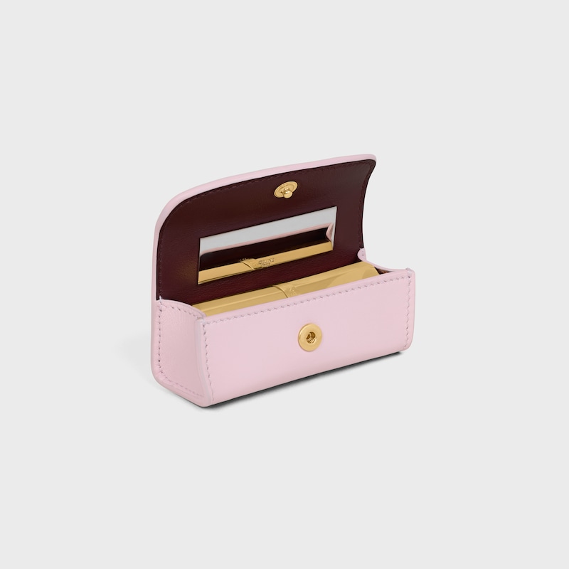 LIPSTICK CASE IN SMOOTH CALFSKIN - DIRTY PINK / SYRAH - BEAUTY ACCESSORIES - 1 | CELINE