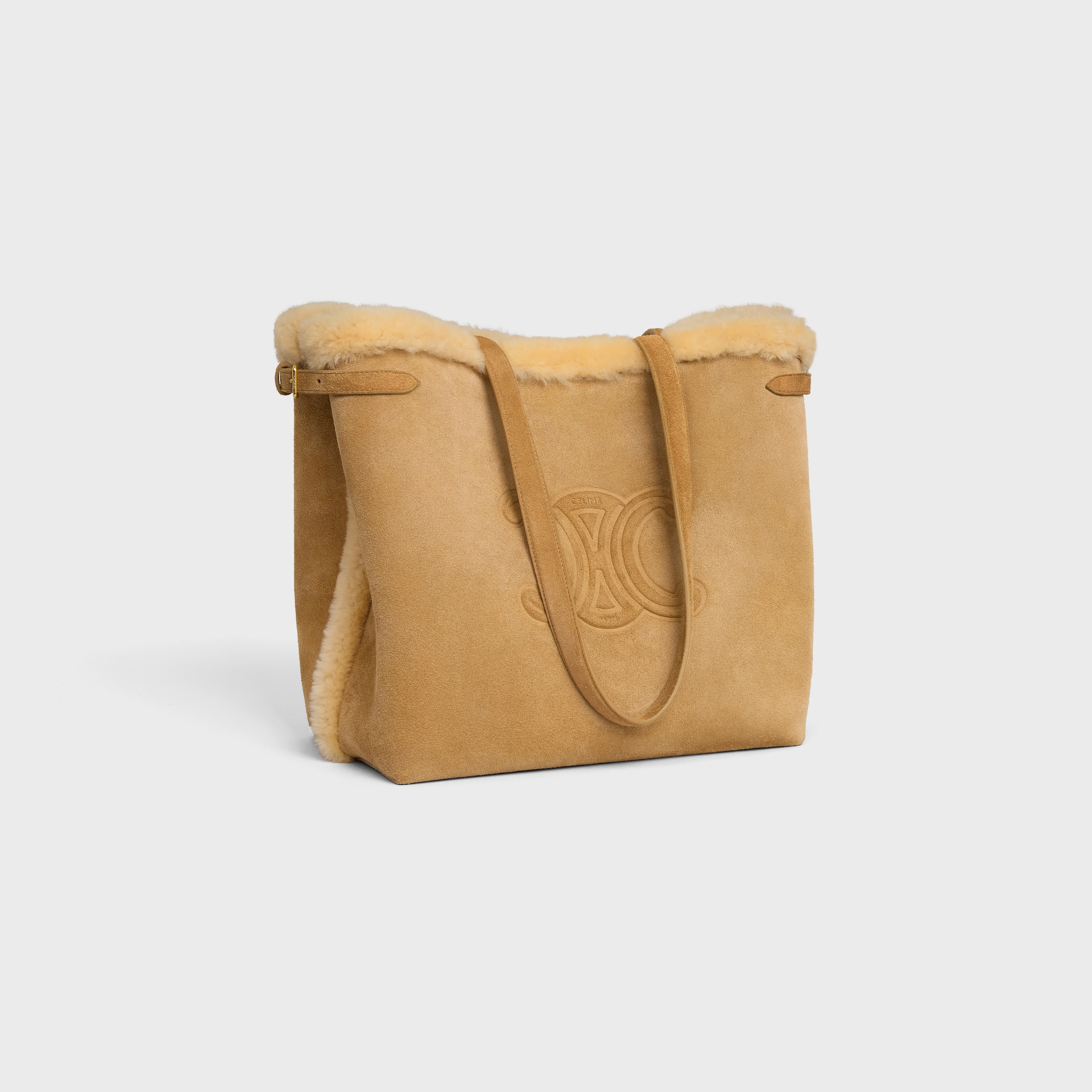 MEDIUM CABAS ANAÏS CUIR TRIOMPHE IN SUEDE CALFSKIN AND