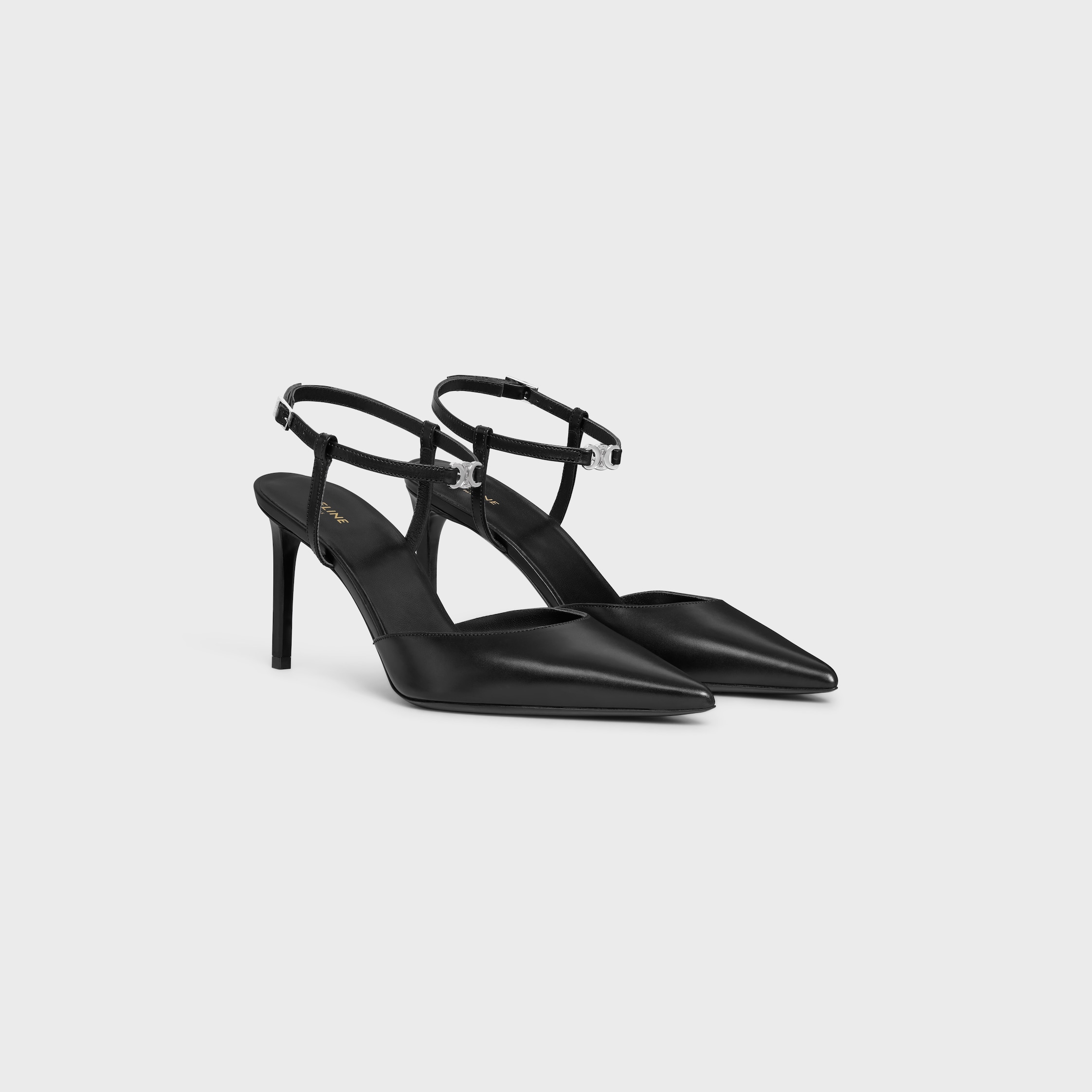 CELINE キトゥン トリオンフ ストラップ パンプス / カーフ