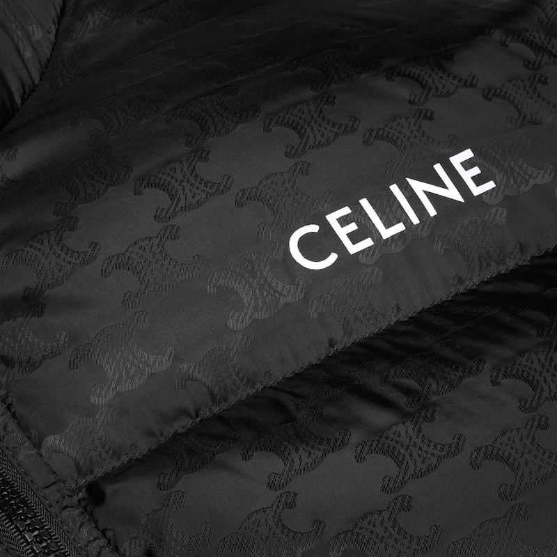 celine puffer jacket IN MONOGRAM JACQUARD NYLON - BLACK -  - 1 | CELINE