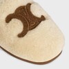 関税込 CELINE CELINE IA SLIDE IN Shearling Women's Tippi in shearling and calfskin slides | CELINE | 24S