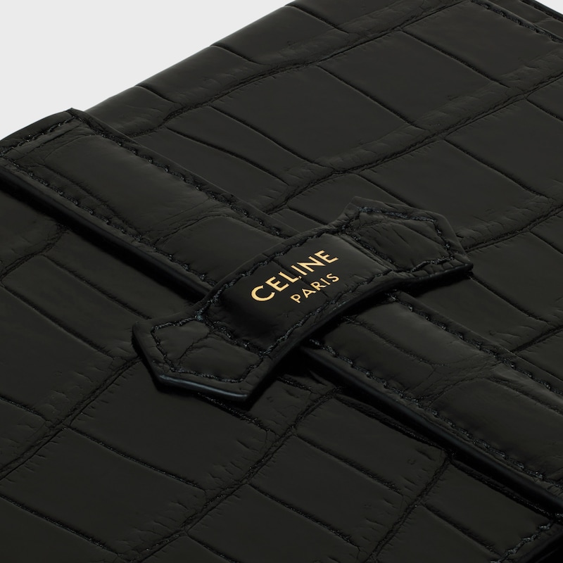 large jewels case in crocodile - BLACK - TRAVEL - 1 | CELINE