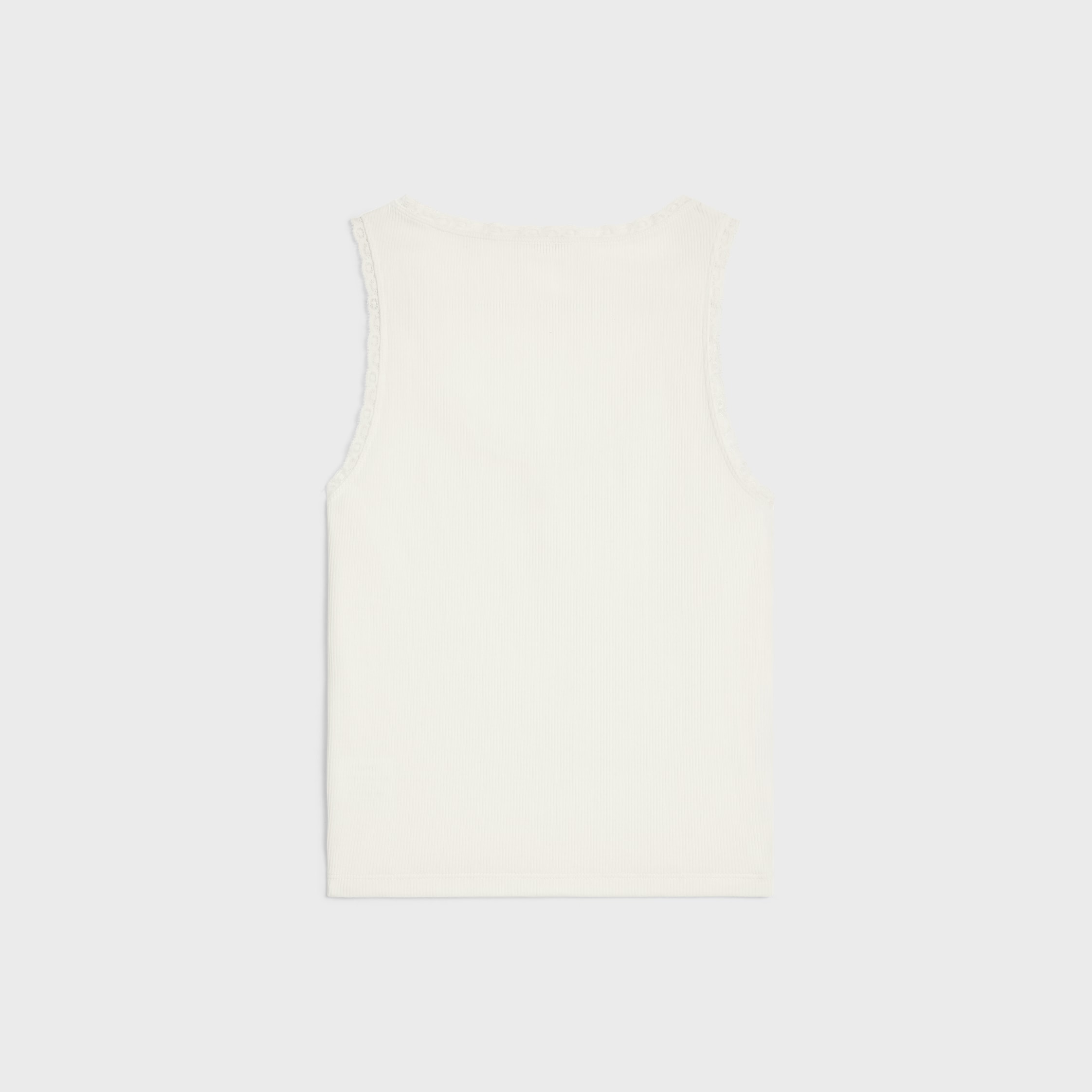 セリーヌ　トリオンフ タンクトップ / リブ編みシルクジャージー 完売確定の可愛さ♪【CELINE】トリオンフ リブ編み タンクトップ