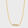 Celine Line Bracelet in Yellow Gold and Diamonds - Yellow Gold & White -  - 2 | CELINE