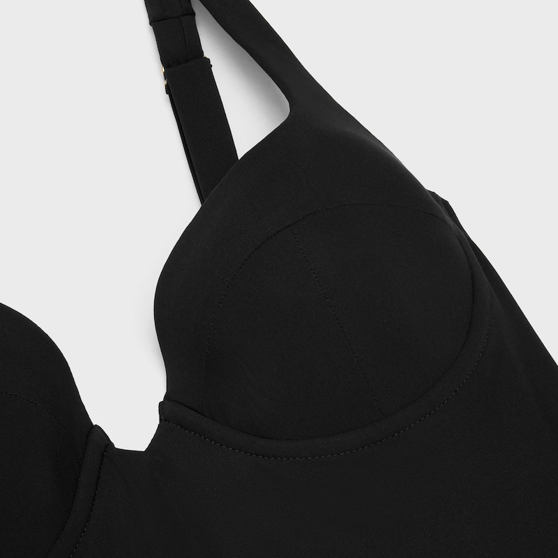 balconette swimsuit IN matte jersey - BLACK -  - 1 | CELINE
