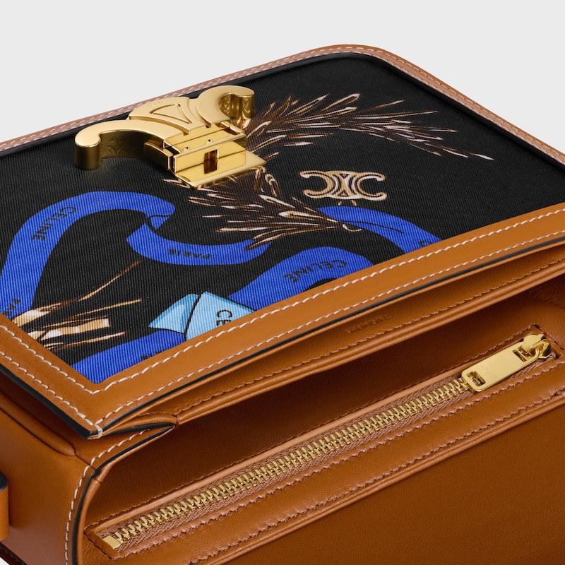 TEEN TRIOMPHE IN SILK AND NATURAL CALFSKIN - MULTICOLOR - CROSS-BODY BAGS - 1 | CELINE